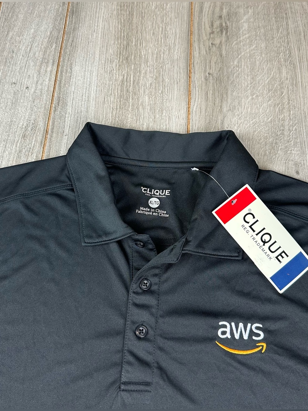 Amazon AWS Polo Shirt Men’s XL Employee Uniform Black NEW